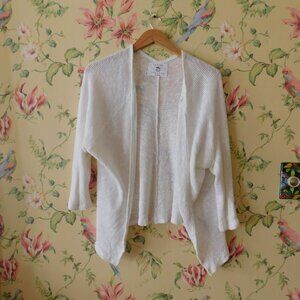 🦔🐾 Anthropologie St Barth Oversized Slouchy Breezy White Cardi🦔🐾